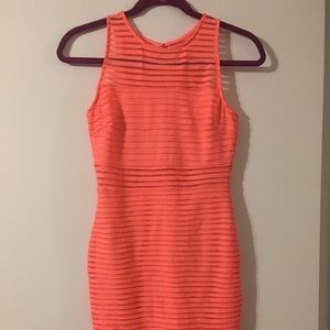 Hot pink bodycon dress